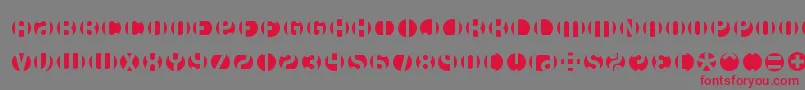 Dblayer3 Font – Red Fonts on Gray Background
