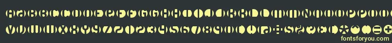 Dblayer3 Font – Yellow Fonts on Black Background