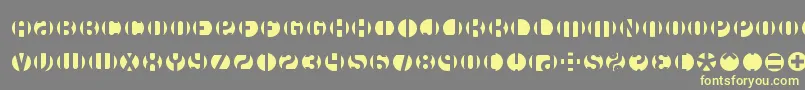 フォントDblayer3 – 黄色のフォント、灰色の背景