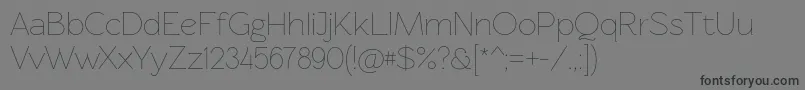 Rawengulklight Font – Black Fonts on Gray Background