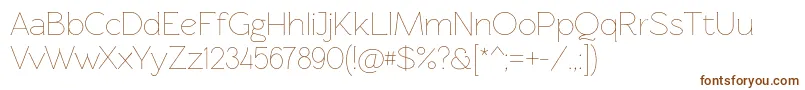 Rawengulklight Font – Brown Fonts on White Background