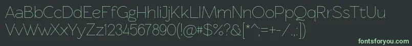 Rawengulklight Font – Green Fonts on Black Background