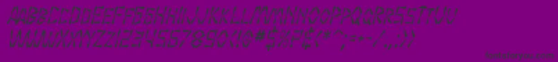 SfWasabiCondensedItalic Font – Black Fonts on Purple Background