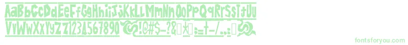 BatikAlin Font – Green Fonts on White Background