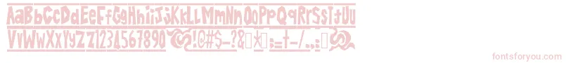 BatikAlin Font – Pink Fonts on White Background