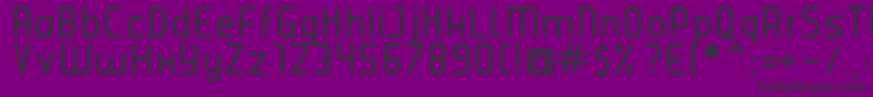 JuiceRegular-fontti – mustat fontit violetilla taustalla