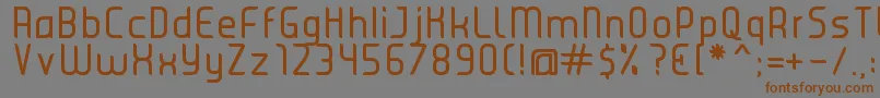 JuiceRegular Font – Brown Fonts on Gray Background