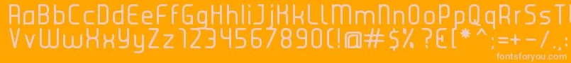 JuiceRegular Font – Pink Fonts on Orange Background