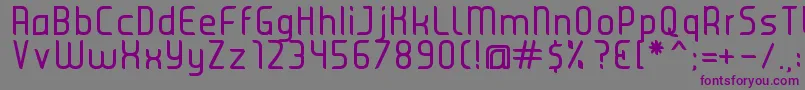 JuiceRegular Font – Purple Fonts on Gray Background