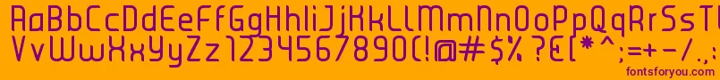 Шрифт JuiceRegular – фиолетовые шрифты на оранжевом фоне