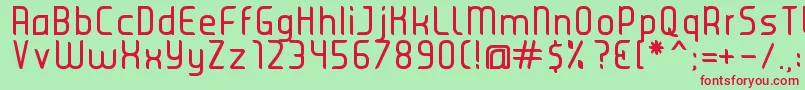 JuiceRegular Font – Red Fonts on Green Background