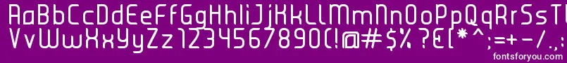 JuiceRegular Font – White Fonts on Purple Background