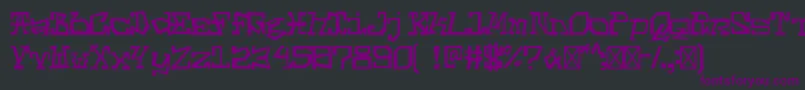 CatscratchfeverRegular Font – Purple Fonts on Black Background