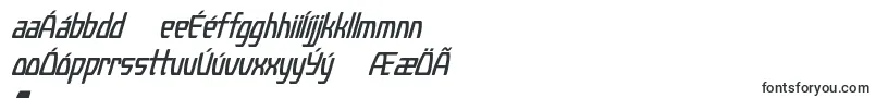 Fonte KompressorItalic – fontes islandesas