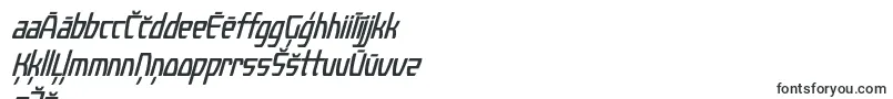 Czcionka KompressorItalic – łotewskie czcionki