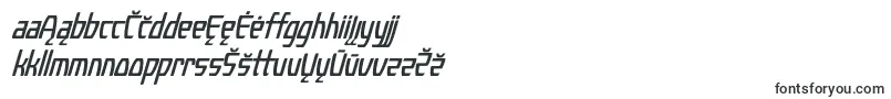 Czcionka KompressorItalic – litewskie czcionki