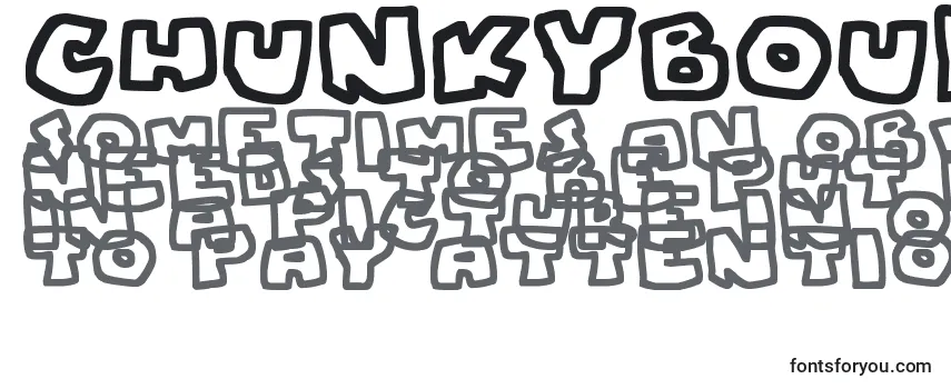 Обзор шрифта ChunkyBoulderOutlines
