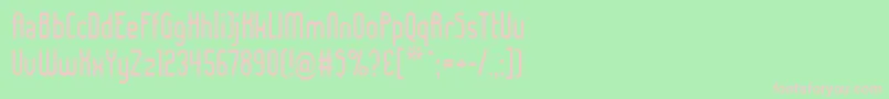 LadyIce Font – Pink Fonts on Green Background