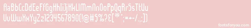 LadyIce Font – White Fonts on Pink Background