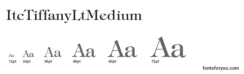 Размеры шрифта ItcTiffanyLtMedium