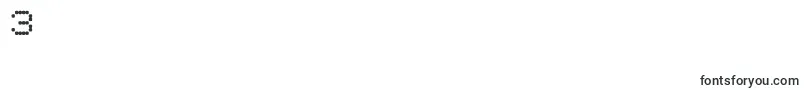 PalmerRegular-Schriftart – Schriften für die Ziffer 3