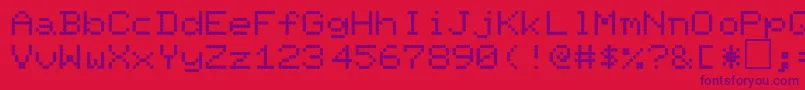 PalmerRegular Font – Purple Fonts on Red Background