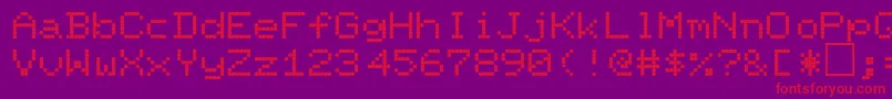 Police PalmerRegular – polices rouges sur fond violet