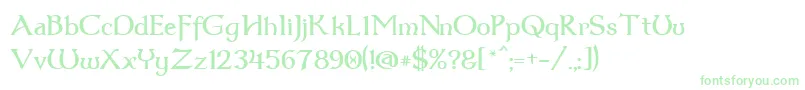 Dumbledor3 Font – Green Fonts on White Background