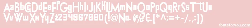 ChattyCocktails Font – White Fonts on Pink Background