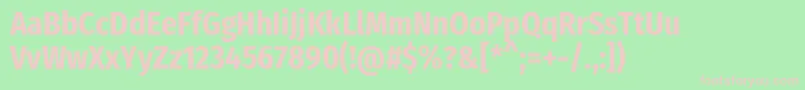 FirasanscondensedBold Font – Pink Fonts on Green Background