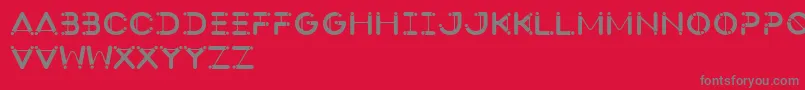 SlingshotType Font – Gray Fonts on Red Background