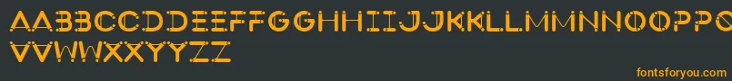 fuente SlingshotType – Fuentes Naranjas Sobre Fondo Negro