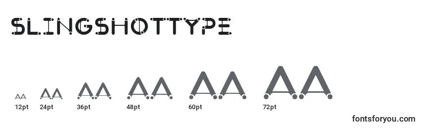 Размеры шрифта SlingshotType