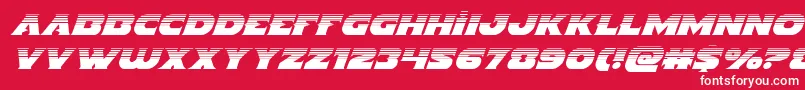 Indigodemonhalfital Font – White Fonts on Red Background