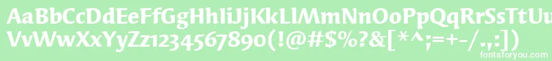 Подробнее о шрифте SyndorOsItcTtBold Шрифт SyndorOsItcTtBold – белые шрифты на зелёном фоне