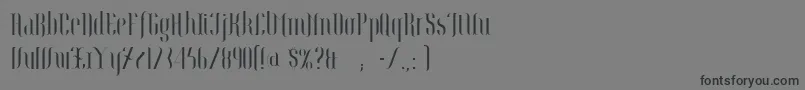 Botanic Font – Black Fonts on Gray Background