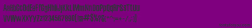 フォントZubajdaRg – 紫の背景に黒い文字