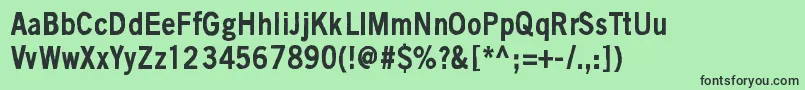 BlackIsNotAColor Font – Black Fonts on Green Background