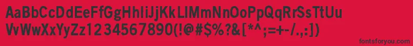 BlackIsNotAColor Font – Black Fonts on Red Background