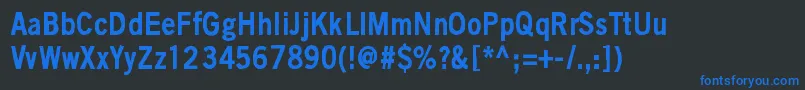BlackIsNotAColor Font – Blue Fonts on Black Background