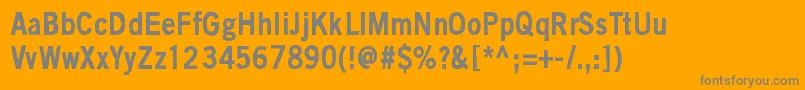BlackIsNotAColor Font – Gray Fonts on Orange Background