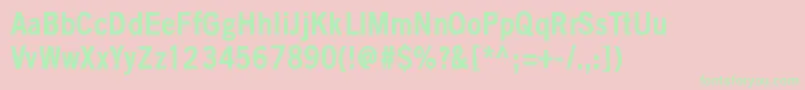 BlackIsNotAColor Font – Green Fonts on Pink Background