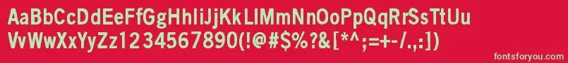 BlackIsNotAColor Font – Green Fonts on Red Background