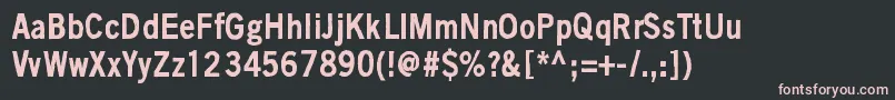 BlackIsNotAColor Font – Pink Fonts on Black Background