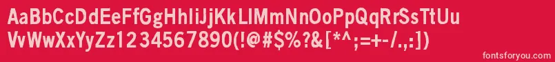 BlackIsNotAColor Font – Pink Fonts on Red Background