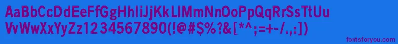 BlackIsNotAColor Font – Purple Fonts on Blue Background