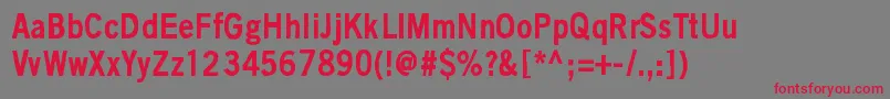BlackIsNotAColor Font – Red Fonts on Gray Background