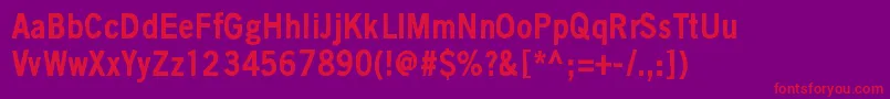 BlackIsNotAColor Font – Red Fonts on Purple Background