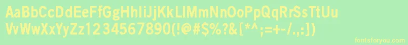 BlackIsNotAColor Font – Yellow Fonts on Green Background