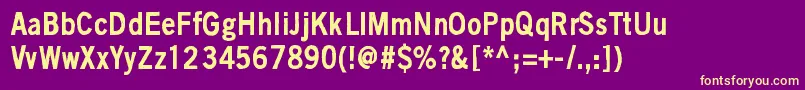 BlackIsNotAColor Font – Yellow Fonts on Purple Background
